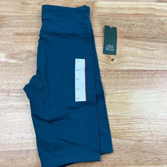 Wild Fable Women's Deep Teal Blue High Rise Bike Shorts - Size XS - NWT - Picture 4 of 4